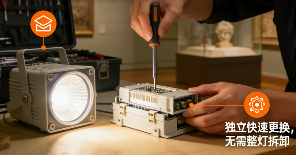 燈具耐用嗎？萬一壞了，維修更換是否方便？會不會影響我們正常開放？